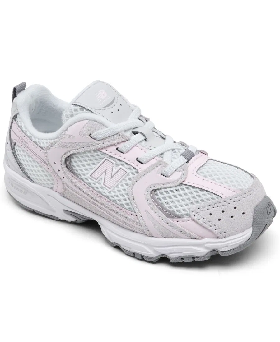 Детские кроссовки на шнуровке 530 Stretch от Finish Line New Balance, серый