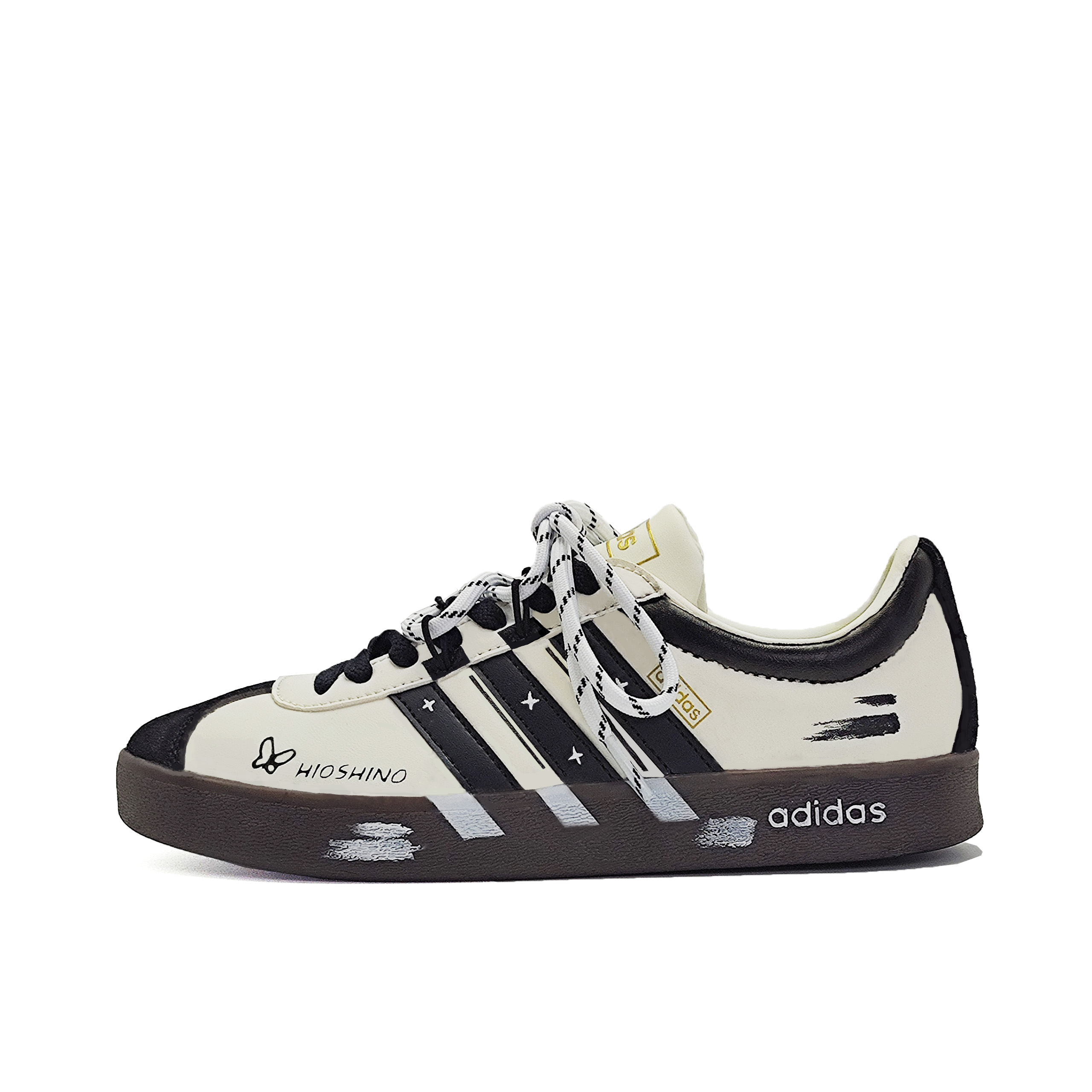 

Adidas Низкие армейские кеды VL COURT 2.0 Германия устойчивые к истиранию унисекс черно-белые, цвет Black White