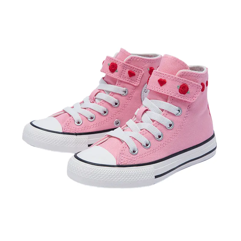 Детские кеды All Star High Top Converse, розовый/красный — фото 3