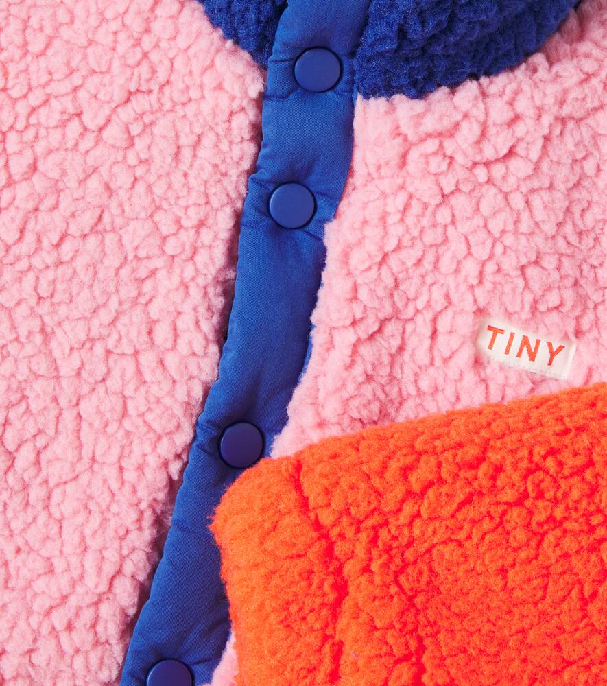 Цветной блокированный плюшевый жакет Tinycottons, Color Block — фото 2