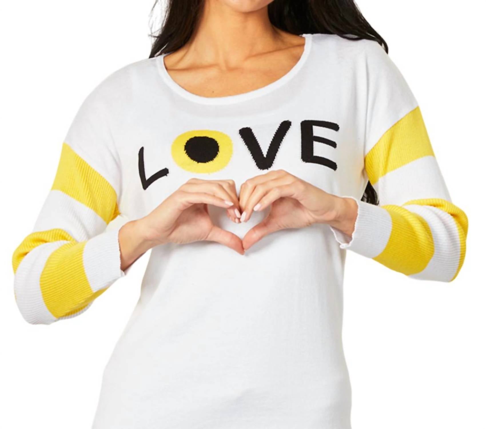 

Топ Love Eye Crew в белом/лимонном цвете Angel Apparel