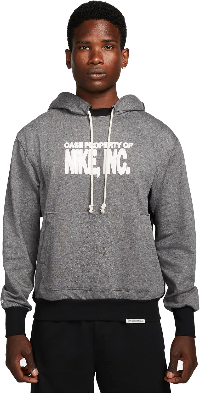 

Мужская баскетбольная толстовка с капюшоном Nike Dri-FIT Standard Issue, Charcoal Heather/Black/Phantom