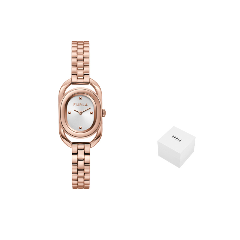 

Furla Часы HERITAGE Series Wrist Watch Quartz Movement Stainless Steel Watchband Silver Dial Women's Watch, Custom Box