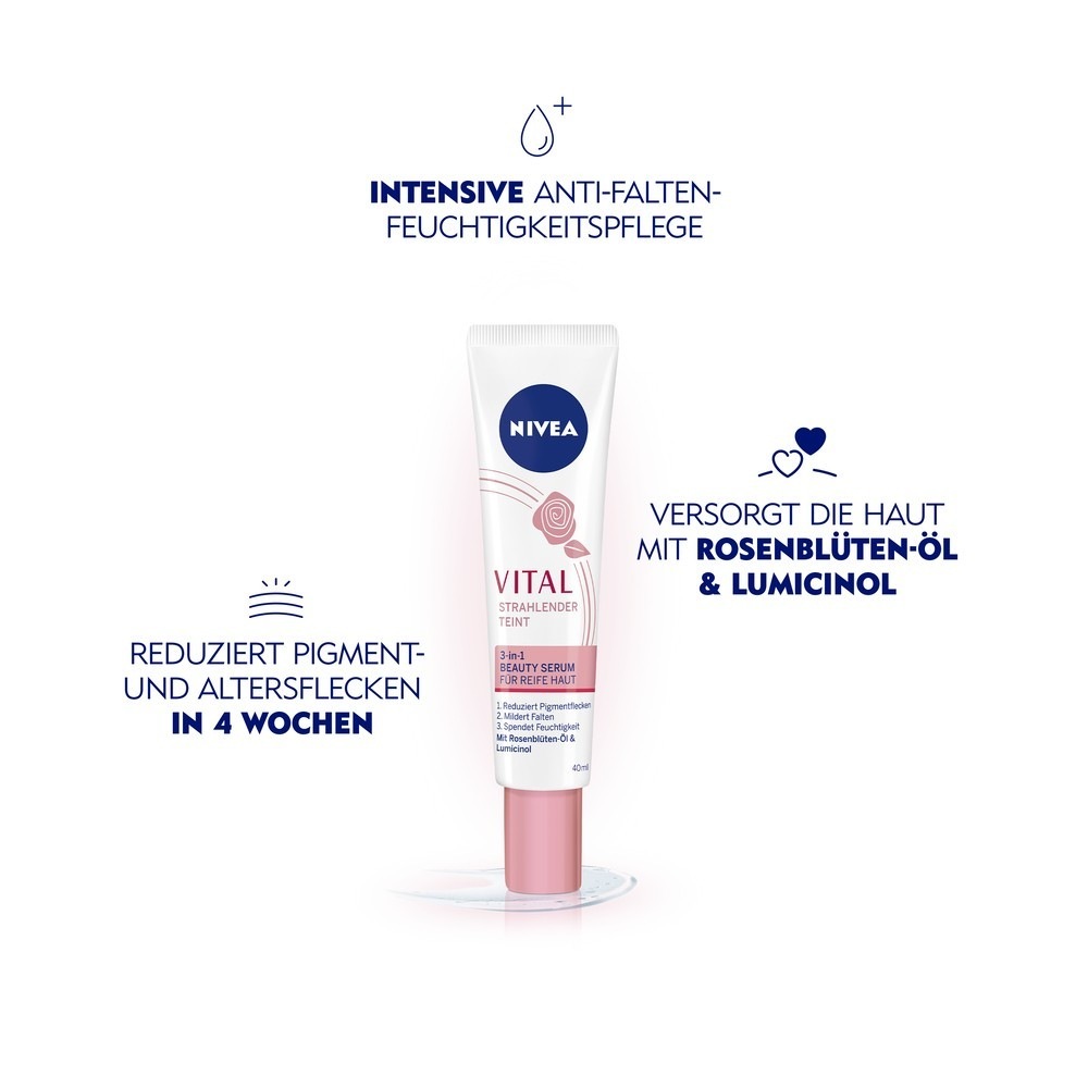 Сыворотка Nivea — Для лица vital strahlender teint anti-altersflecken , объем, 40 мл — фото 3