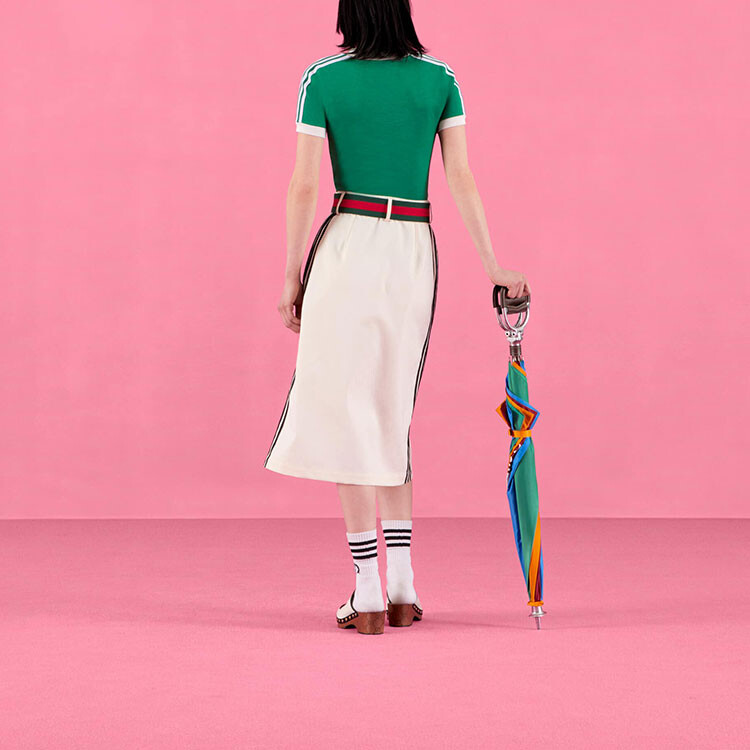Футболка унисекс Adidas Originals X Gucci, зеленый — фото 3