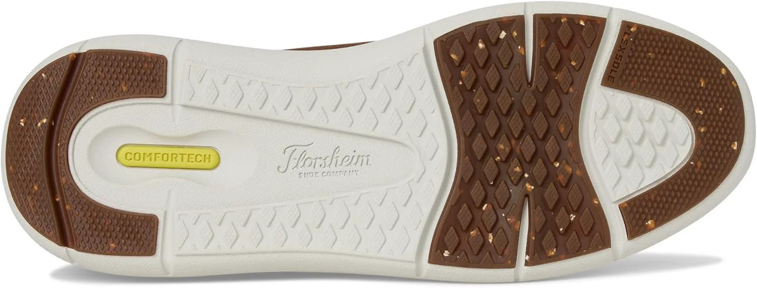 Мужские слипоны Florsheim Fleet с эластичной шнуровкой и носком Perf, коричневый — фото 3