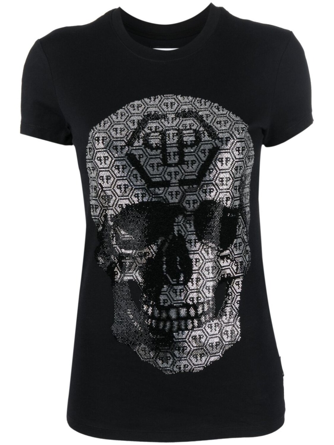 

Philipp Plein футболка с декором Skull, черный