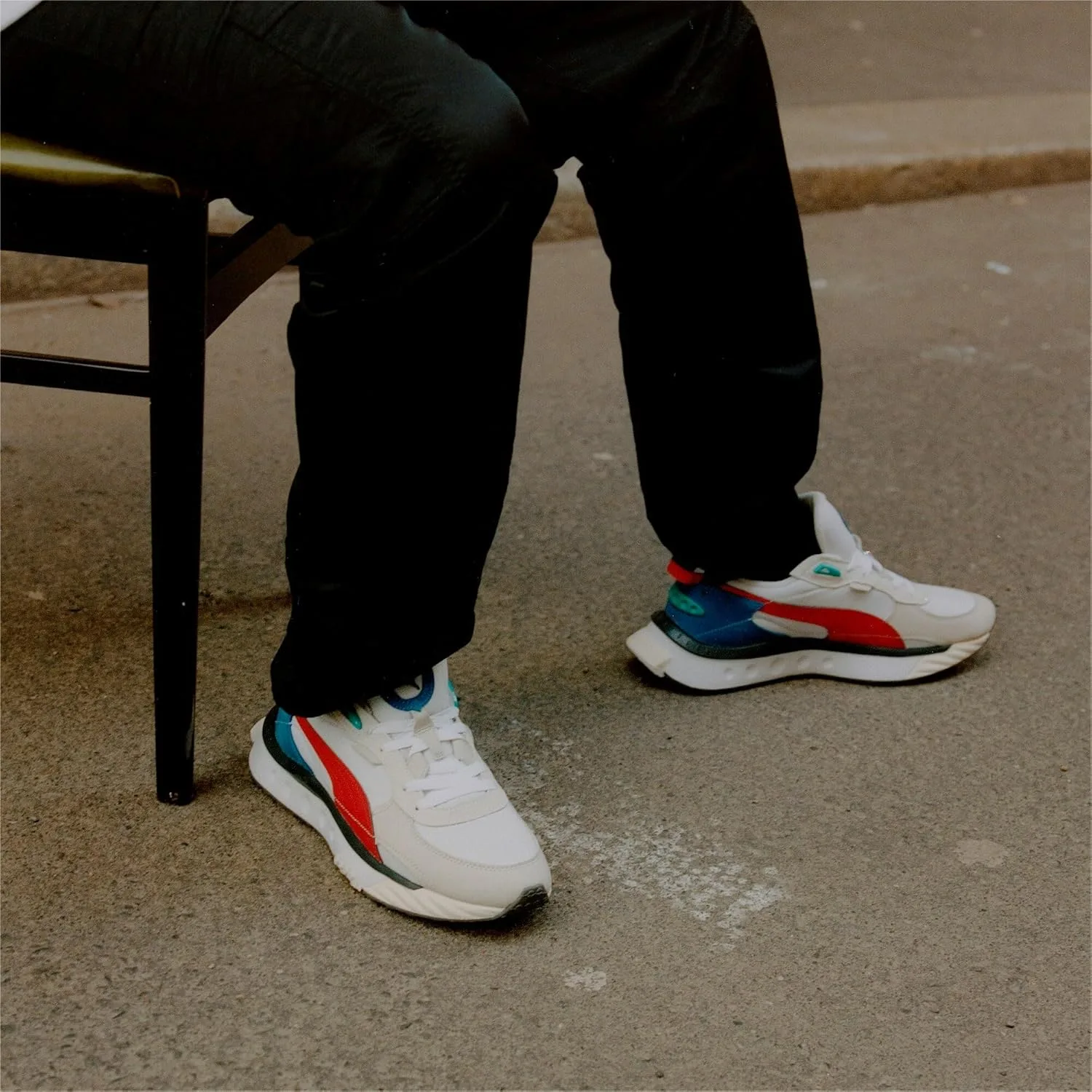Кроссовки PUMA Wild Rider Layers White Gray F03, белый — фото 2