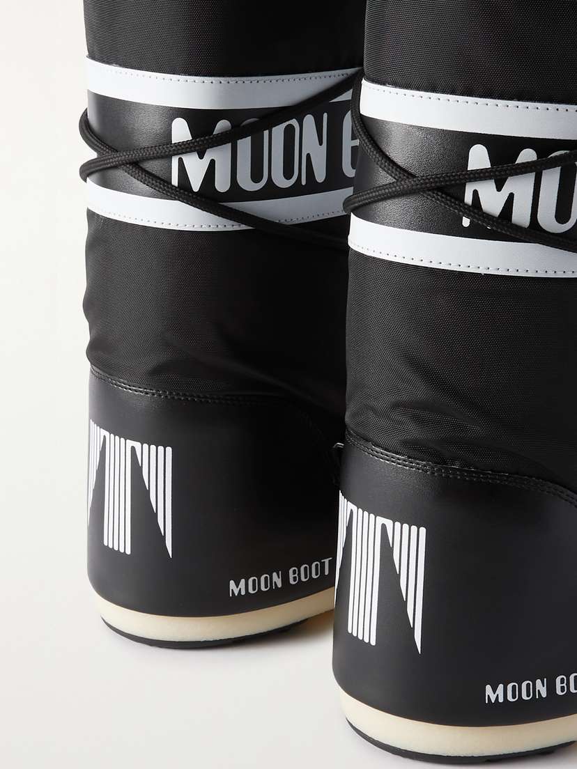 Зимние ботинки Icon из искусственной кожи и ракушек Moon Boot, черный — фото 4