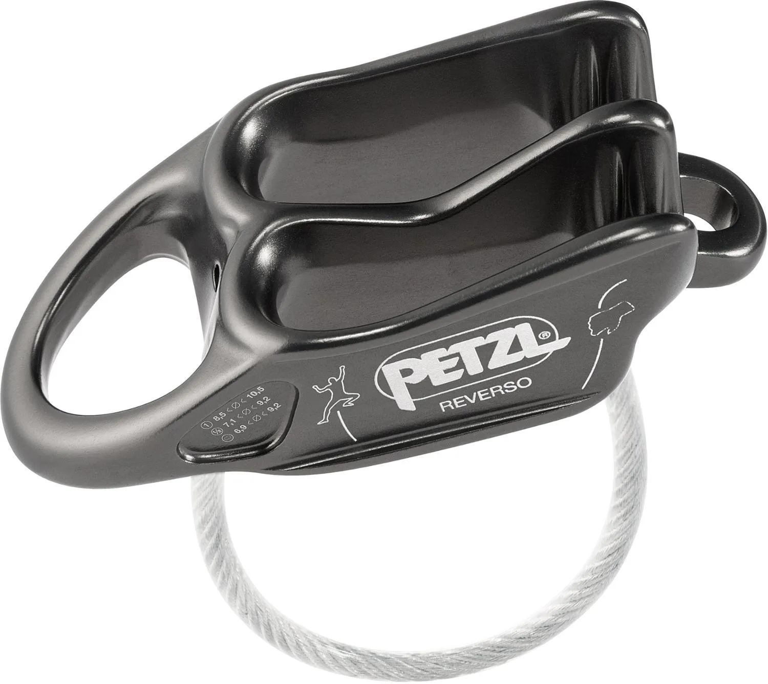 

Реверсивное страховочное устройство Petzl, Gray