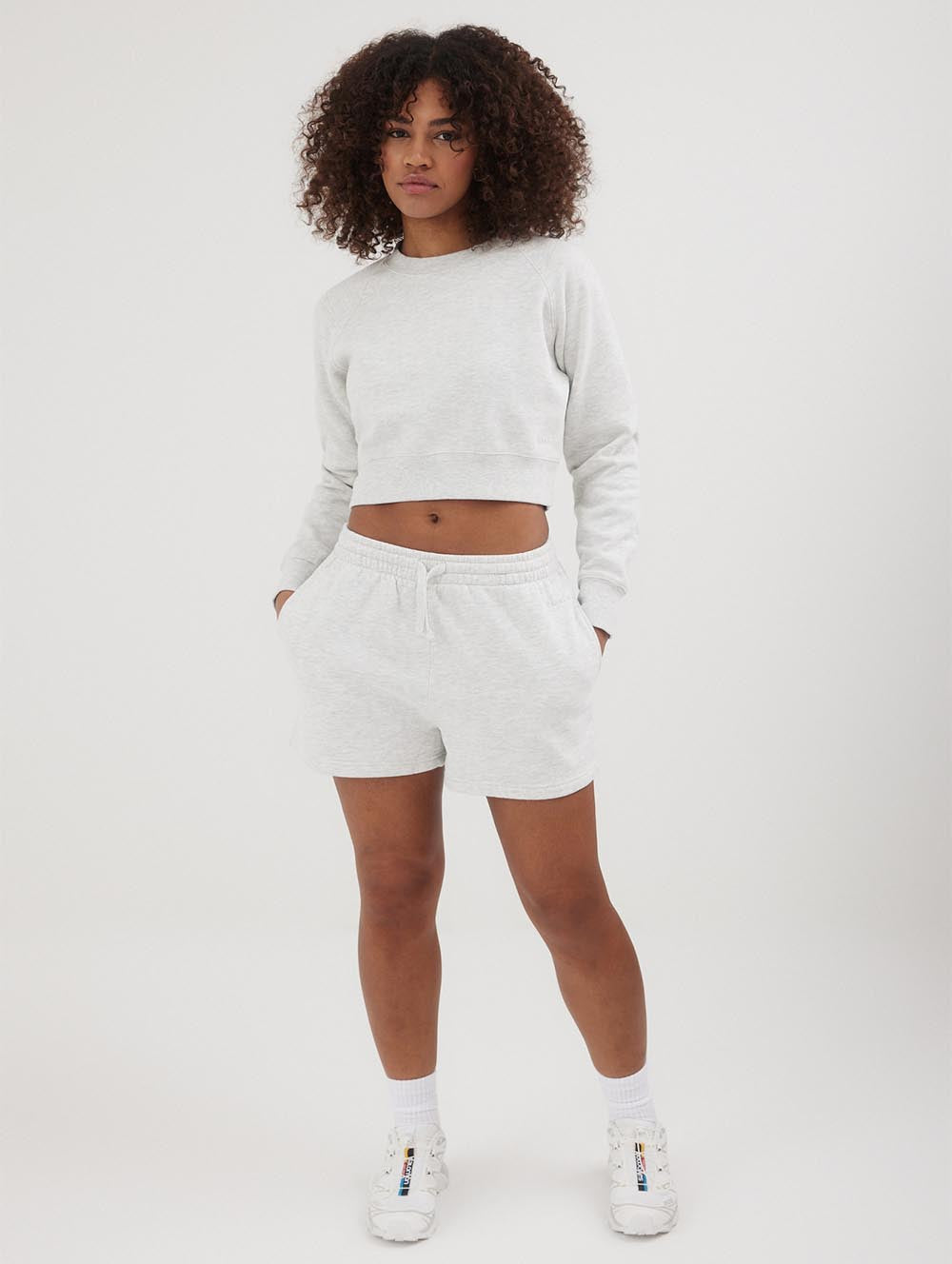 

Женские шорты Smithy из эко-флиса Bench., цвет light grey heather