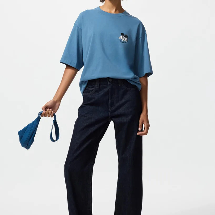 Футболка унисекс Disney Co brand SS26 UNIQLO, Sea Blue — фото 4