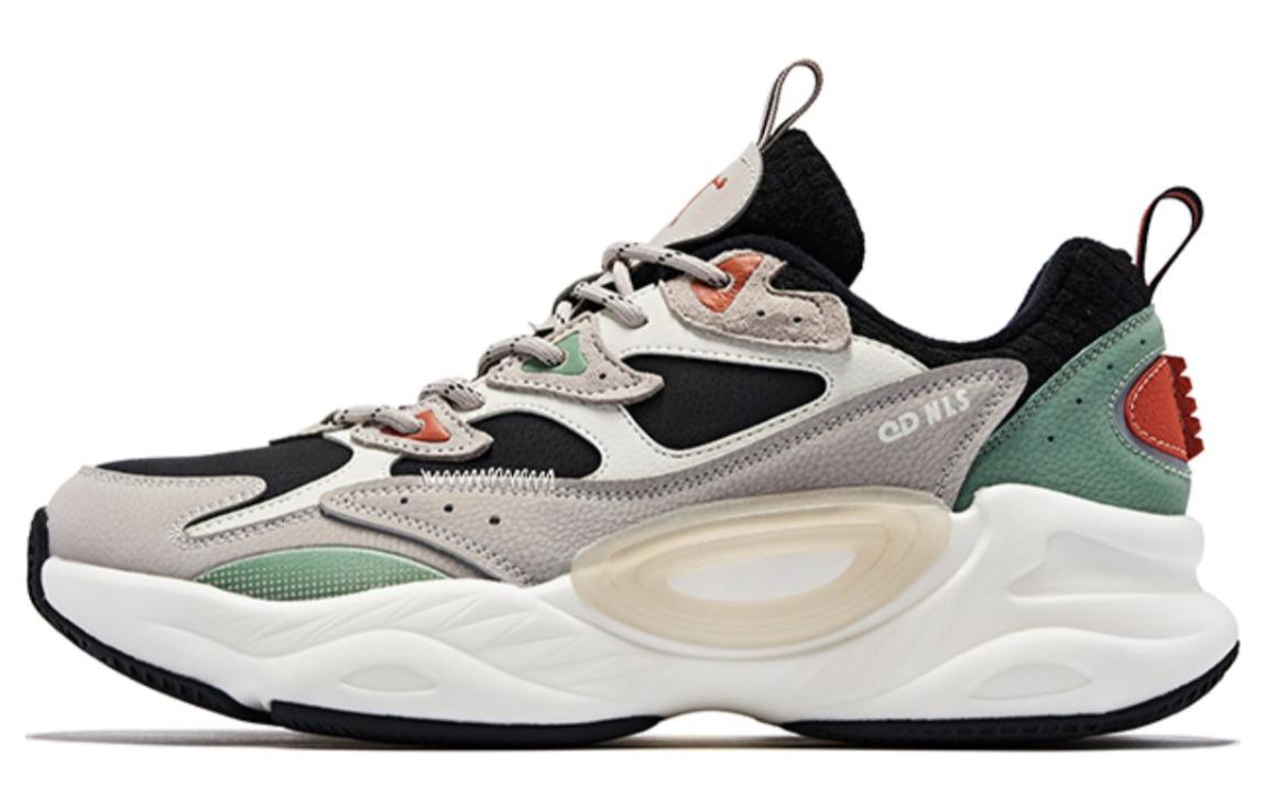 

QIAODAN Легкие нескользящие амортизирующие низкие спортивные повседневные кроссовки мужские серые, черные, зеленые