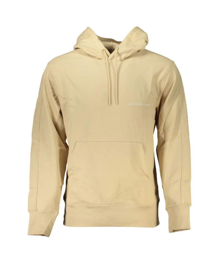 

Худи из бежевого ворсистого хлопка Calvin Klein, бежевый