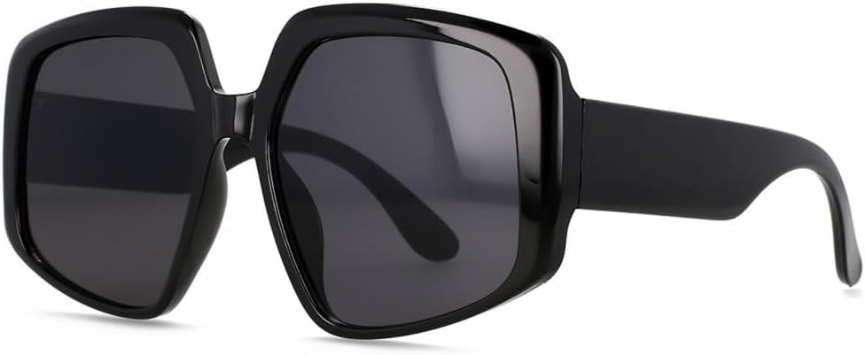 

Солнцезащитные очки большого размера 2027 года для женщин, винтажные солнцезащитные очки в крупной оправе для женщин, модные солнцезащитные очки для мужчин MTZJH, Black Grey