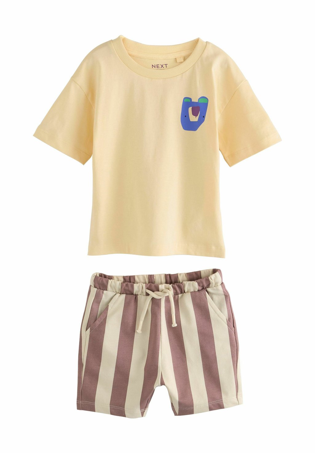 

Футболка с принтом SHORT SLEEVE SET Next, желтый