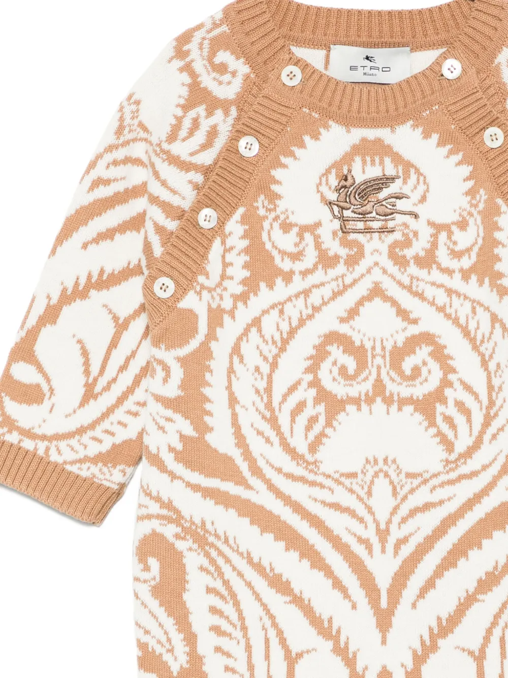 Комплект для новорожденного с узором ETRO KIDS, нейтральный — фото 2