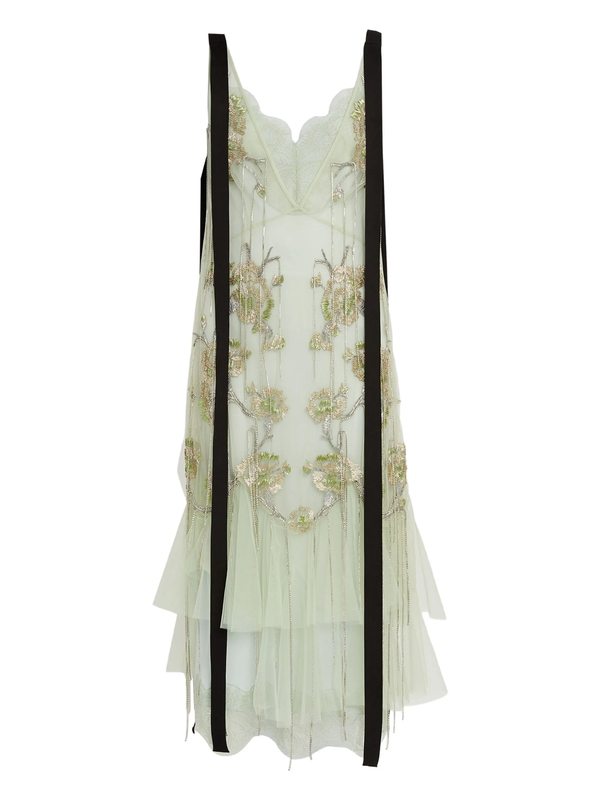 

Платье миди Slip Cocktail Erdem, зеленый