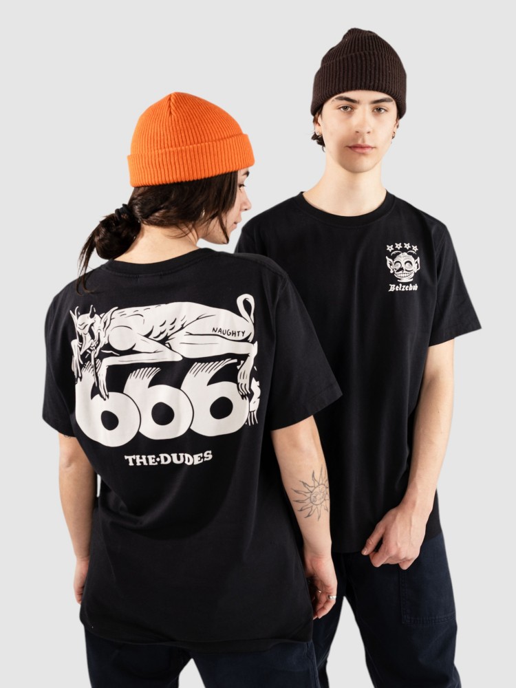 

Футболка The Dudes Scandalist T-Shirt, black, Черный, Футболка The Dudes Scandalist T-Shirt, black