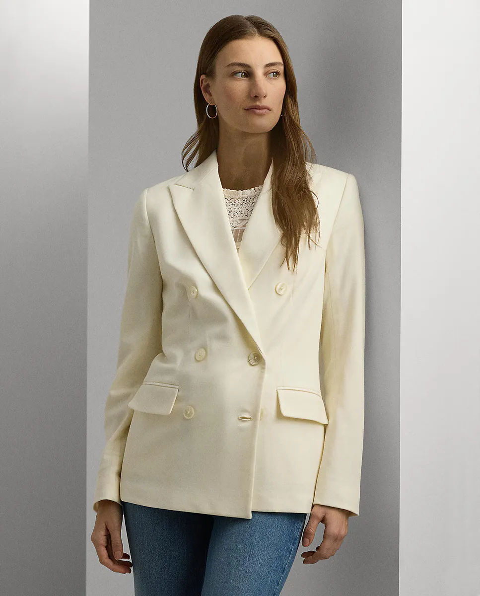 

Женский пиджак с декоративными пуговицами Lauren Ralph Lauren, цвет Crema