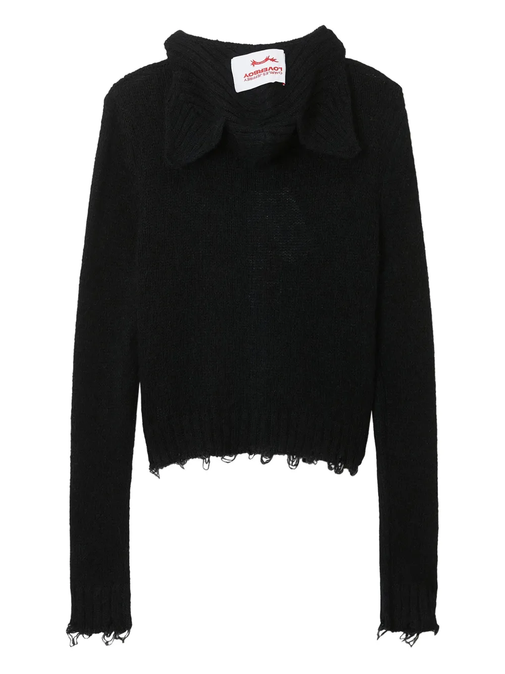 

Кардиган с пуговицами и необработанными краями Charles Jeffrey Loverboy, черный