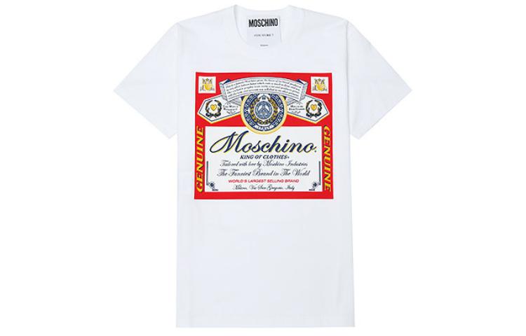 

MOSCHINO Футболка женская белая, Белый, MOSCHINO Футболка женская белая