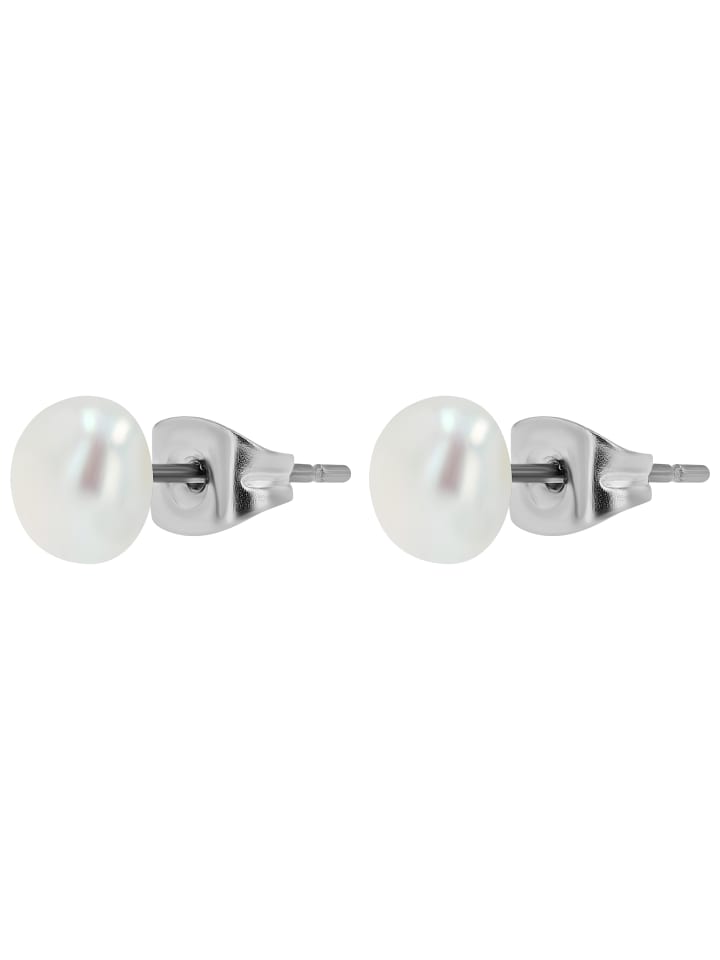 

Adeliás Женские серьги - титановые серьги-гвоздики с пресноводным жемчугом в серебряном исполнении