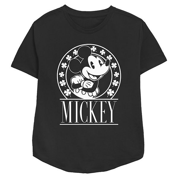 

Футболка с принтом Mickey Mouse Lucky Stamp, женская, relaxed fit Disney