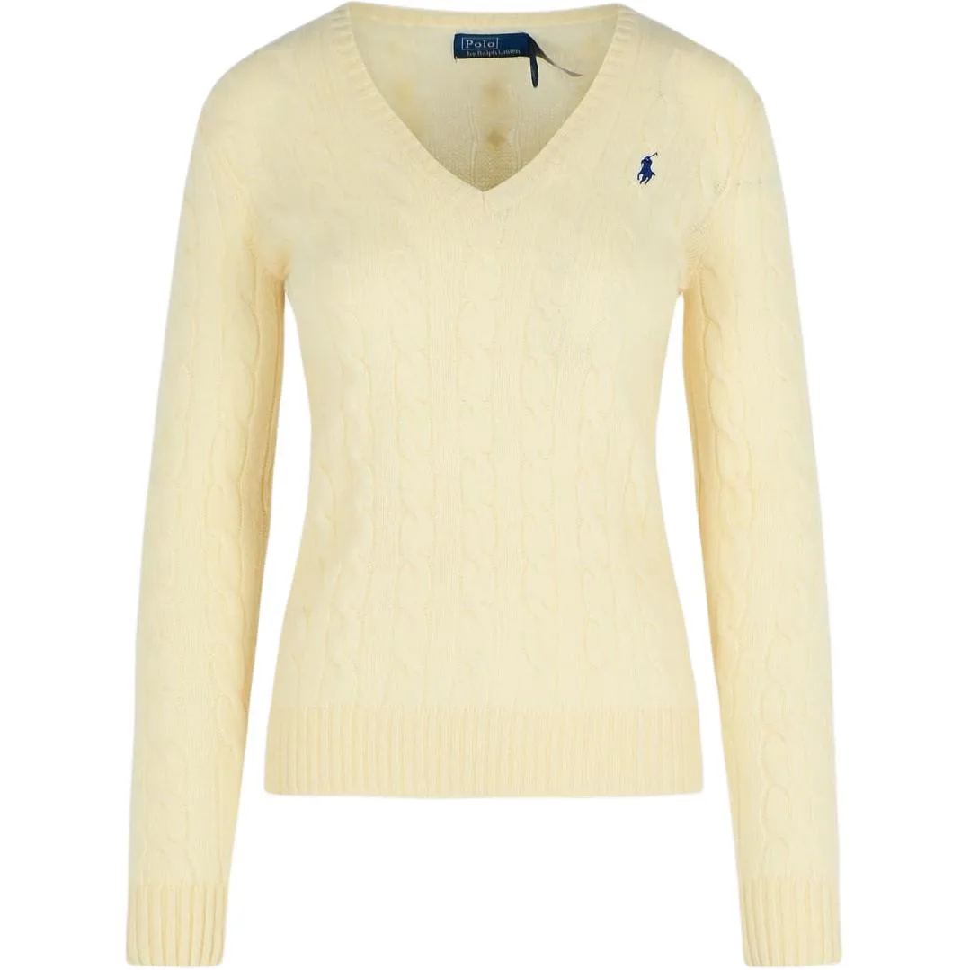Джемпер с V-образным вырезом Kimberly Polo Ralph Lauren, cream