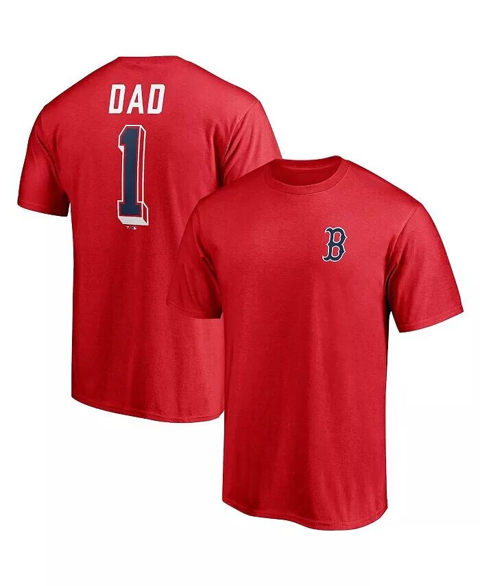 

Мужская красная футболка Boston Red Sox Number One Dad Team Fanatics