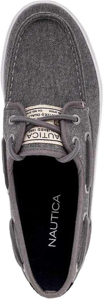Кроссовки Nautica Boat Shoes Moc-Toe Loafers, серый — фото 4