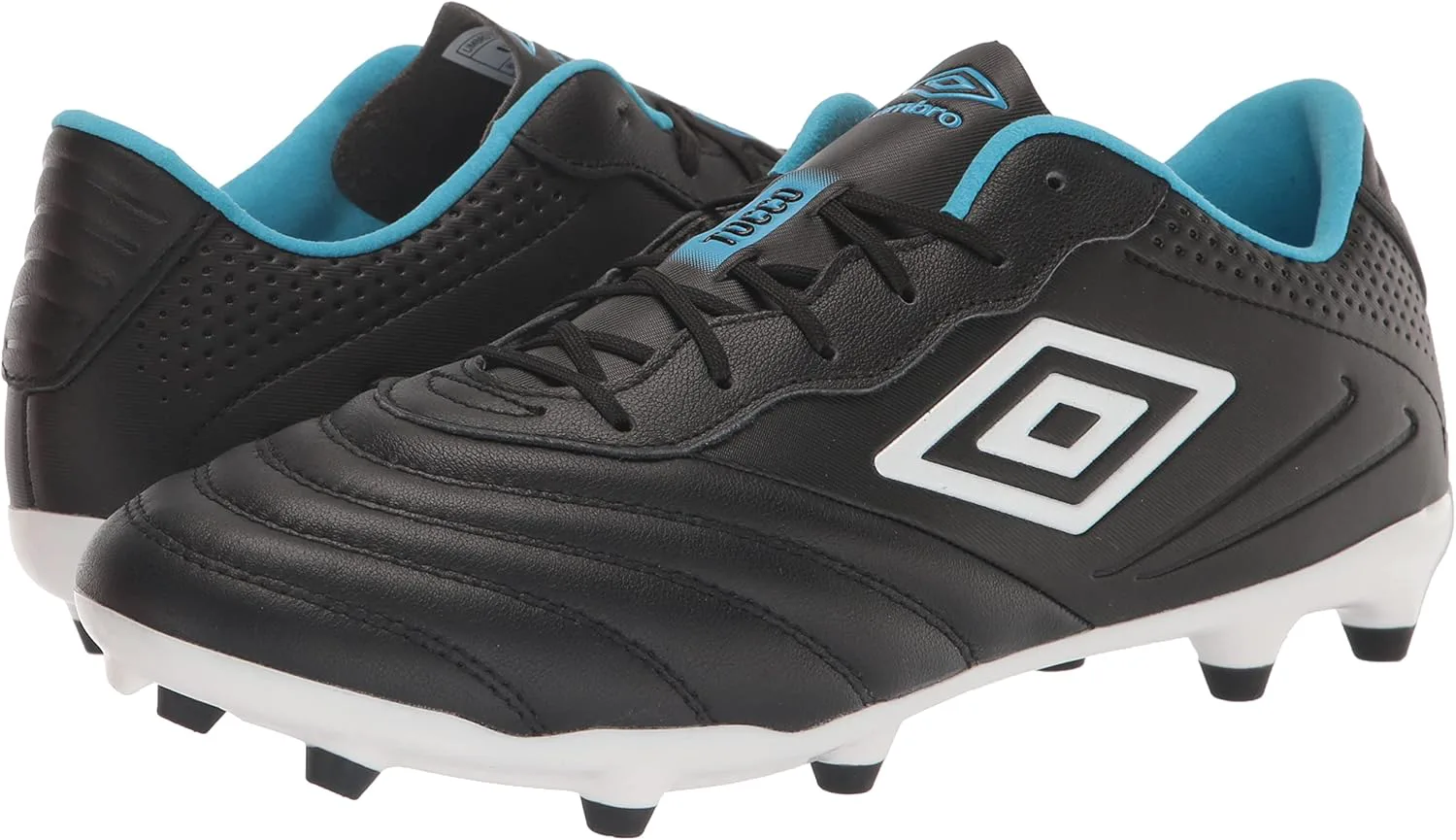 Мужские бутсы Umbro Tocco 3 Premier FG, черный/белый/синий — фото 3