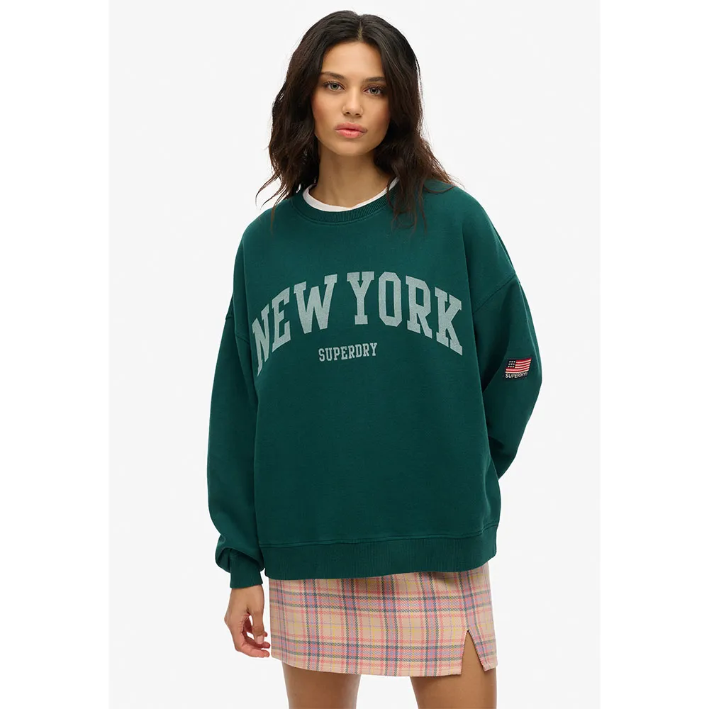 

Толстовка Superdry Athletic Oversized, зеленый