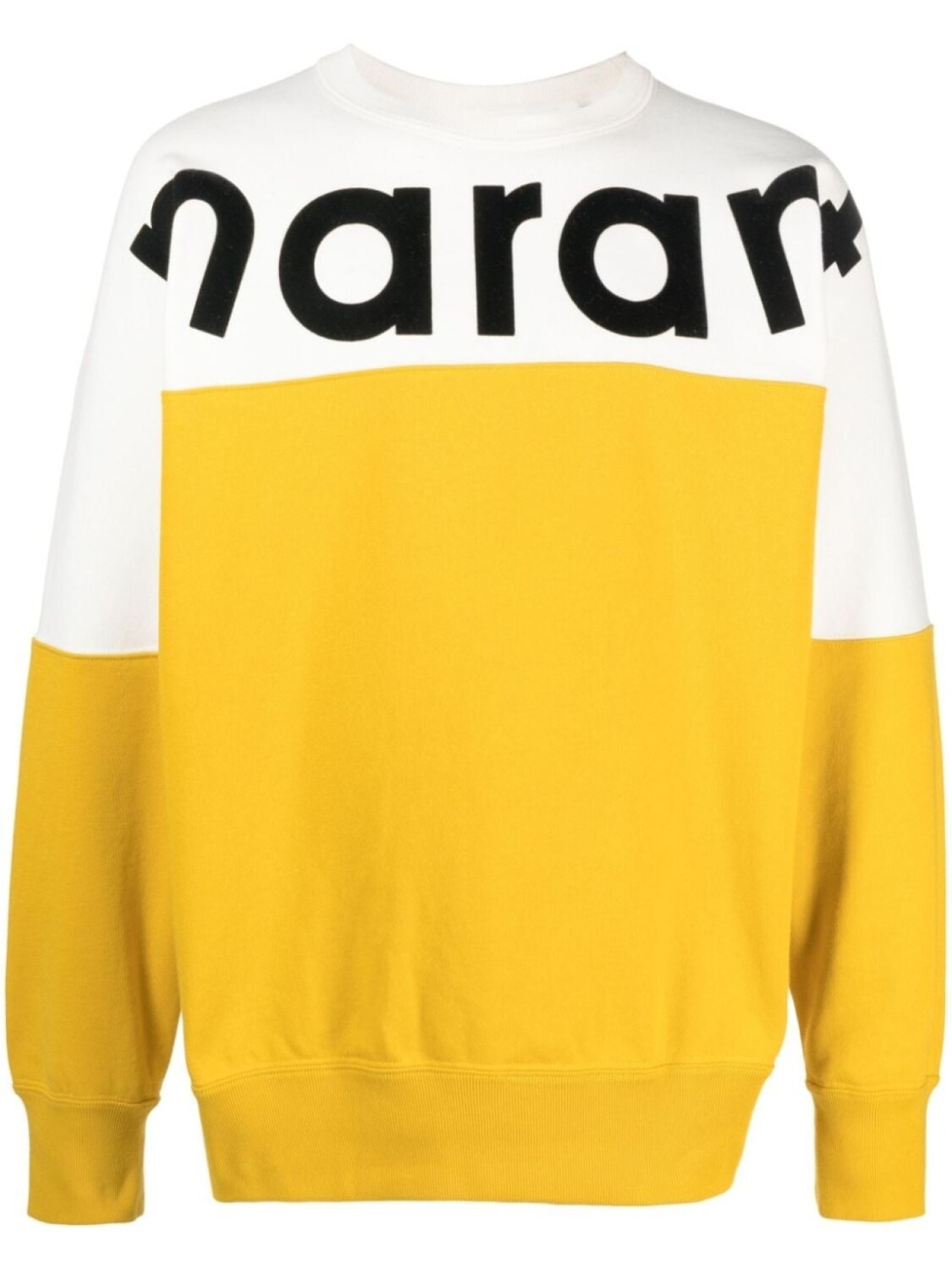 

Marant толстовка в стиле колор-блок с логотипом, желтый