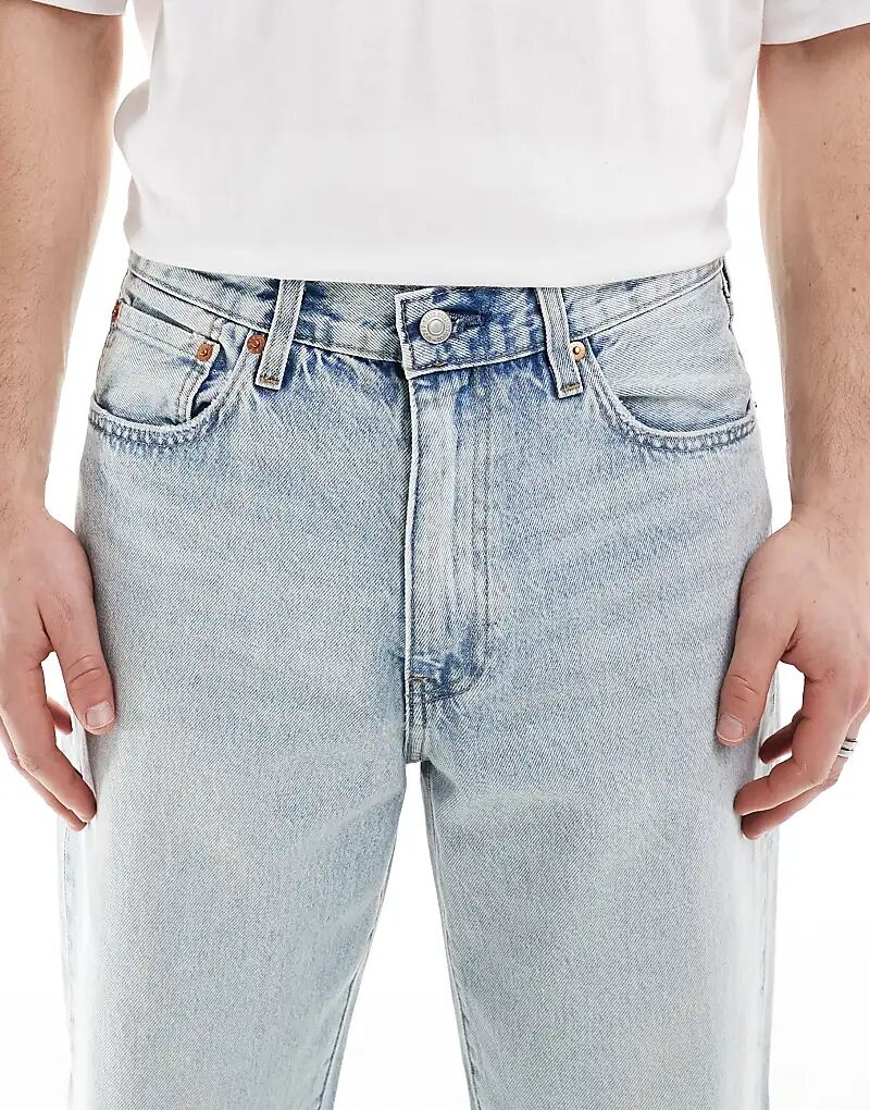 Джинсы Levi's 568 свободного кроя, светло-синего цвета — фото 4
