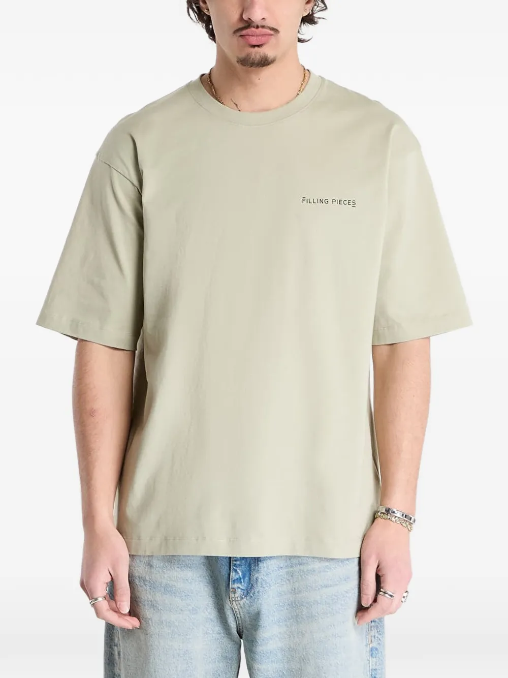 

Футболка с короткими рукавами и принтом-логотипом Filling Pieces, зеленый