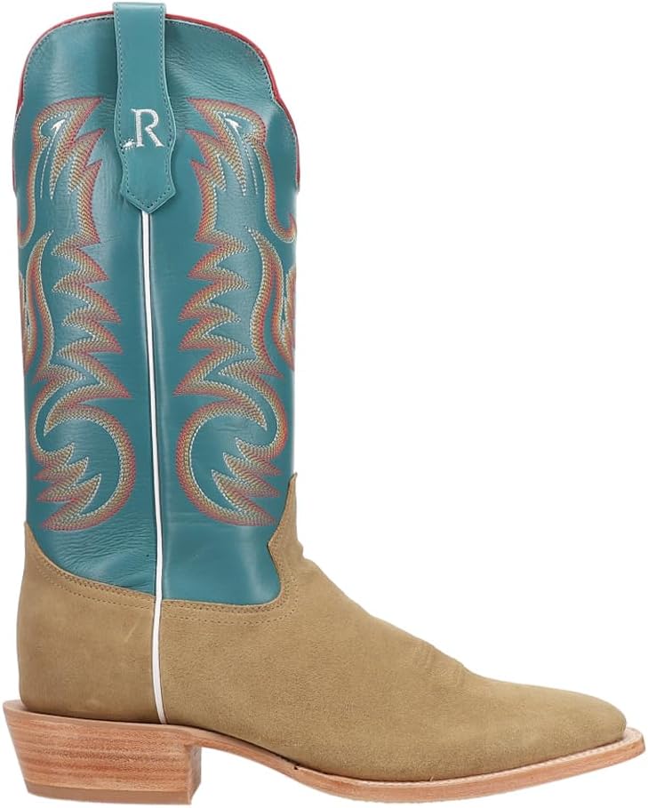 

Мужские ботинки R. Watson Sand Rough Out с широким квадратным носком, повседневные, средней высоты голенища - синие, коричневые R. Watson Boots