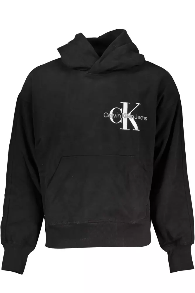 

Черный хлопковый мужской свитер Calvin Klein