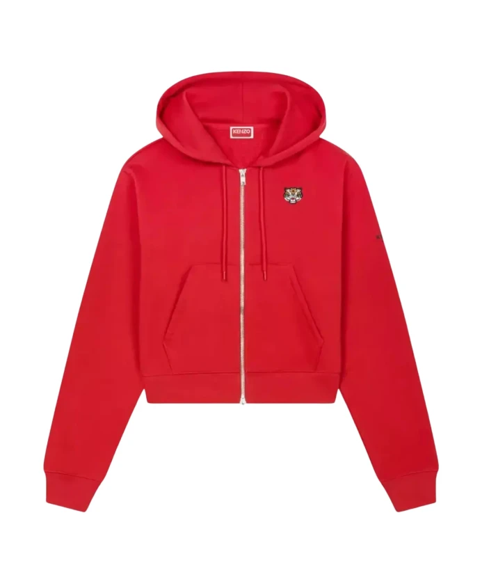 

Худи Lucky Tiger на молнии Kenzo, красный