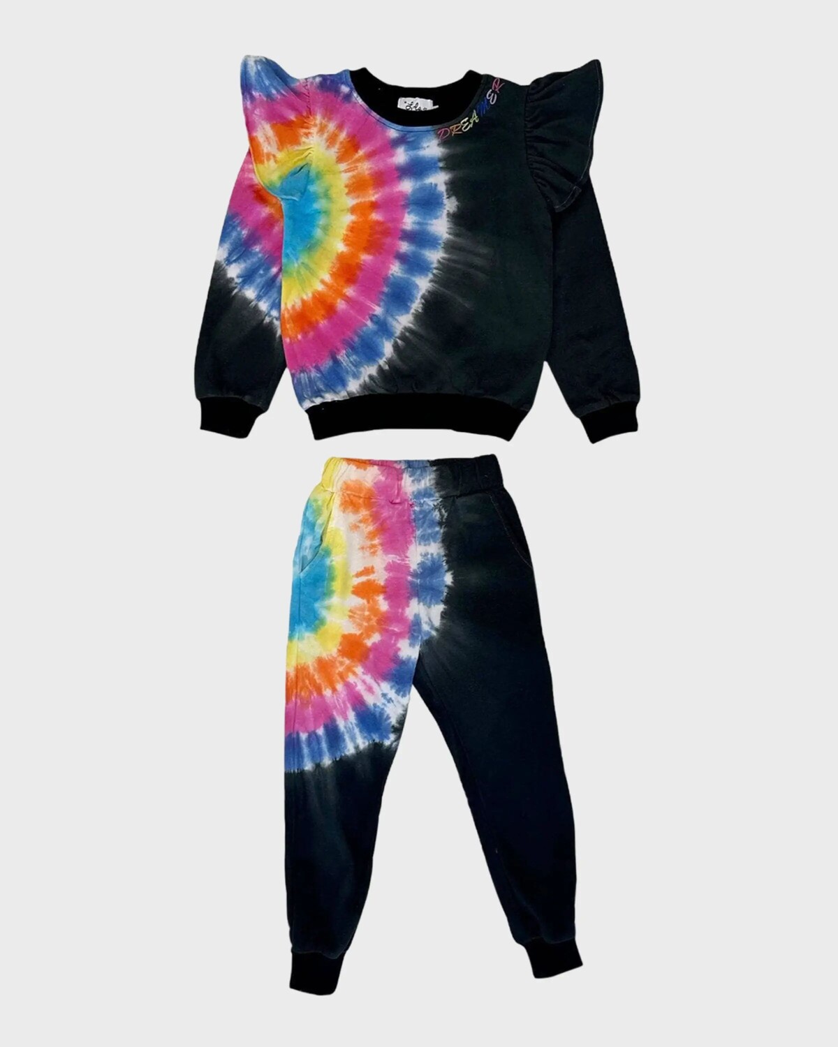 

Комплект с рюшами Rainbow Tie Dye для девочек, размер 2–14 Lola + The Boys, цвет Multi