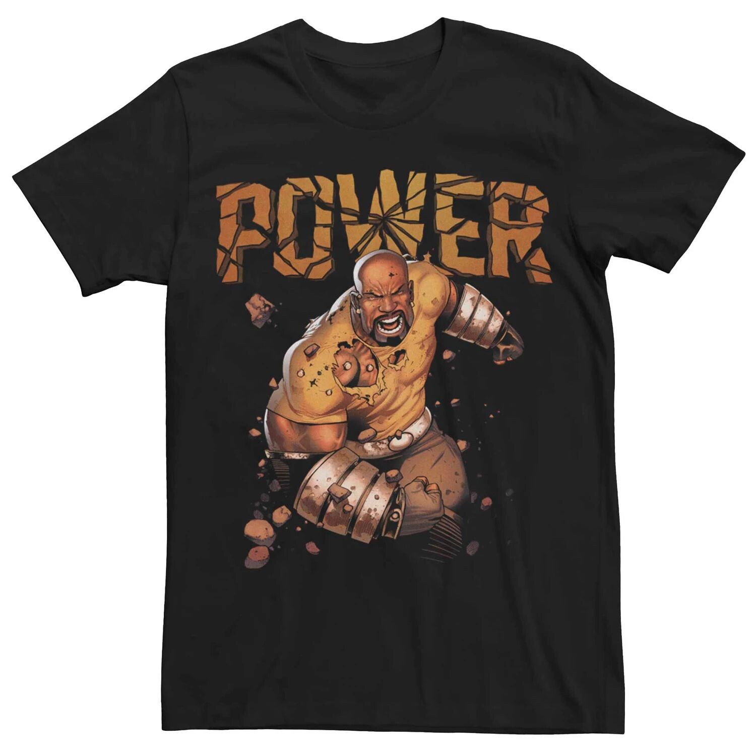 

Мужская футболка с плакатом Marvel's Luke Cage Power Shattered Licensed Character