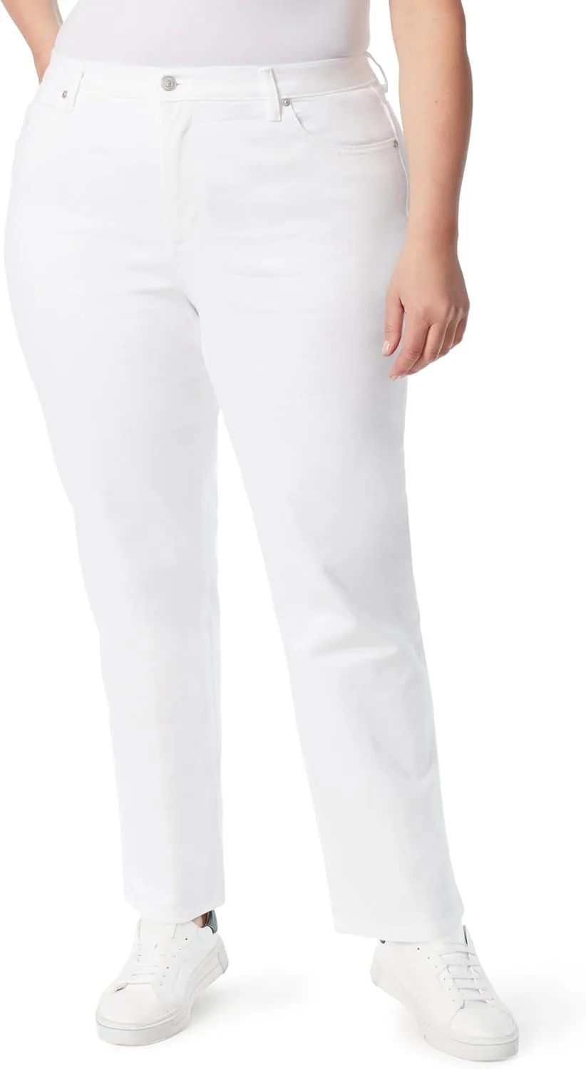 

Gloria Vanderbilt Womens Amanda Classic High Rise Tapered Jean Plus Size