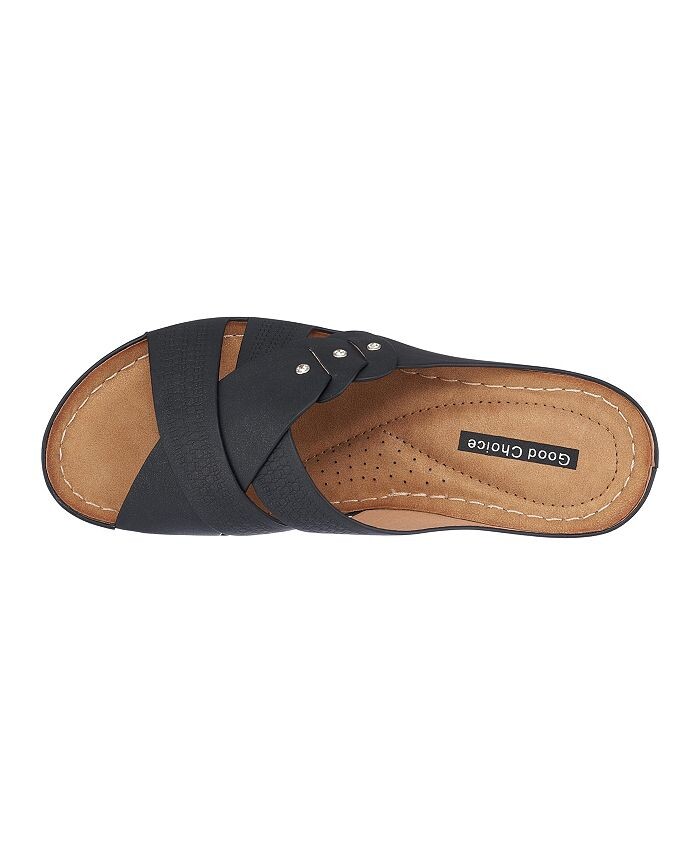 Женские босоножки Dorty на танкетке GC Shoes, черный — фото 4