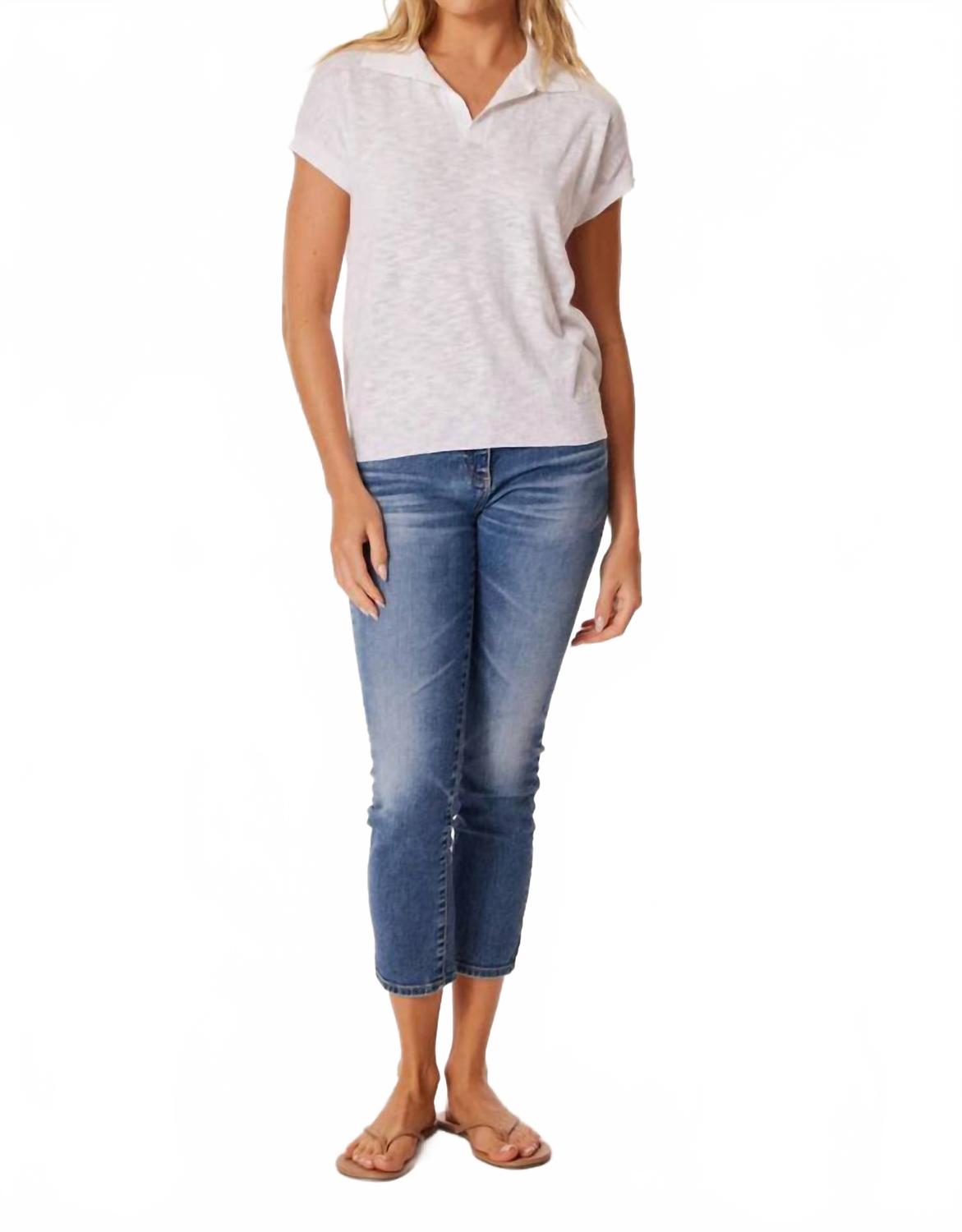 

Свитер-поло с короткими рукавами серого цвета Mod-O-Doc, серый