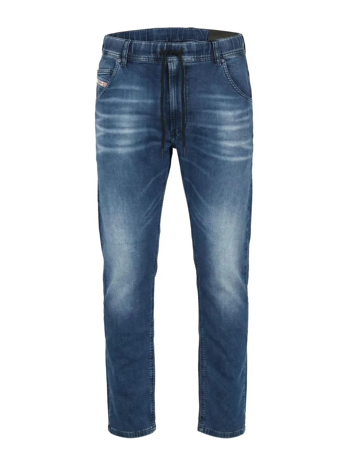 Зауженные джинсы Diesel 2030 D-KROOLEY JOGGJEANS Superstretch & Supersoft синего цвета