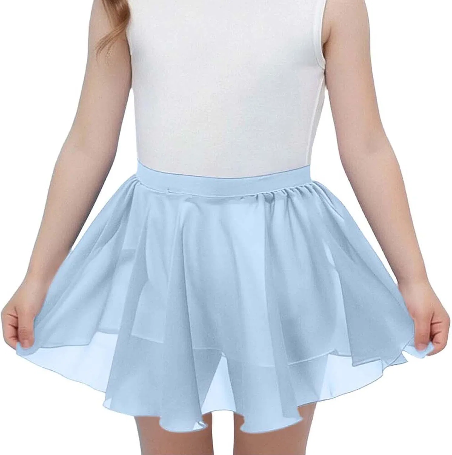 Юбка для девочек Zzalalana плиссированная мини, Light Blue