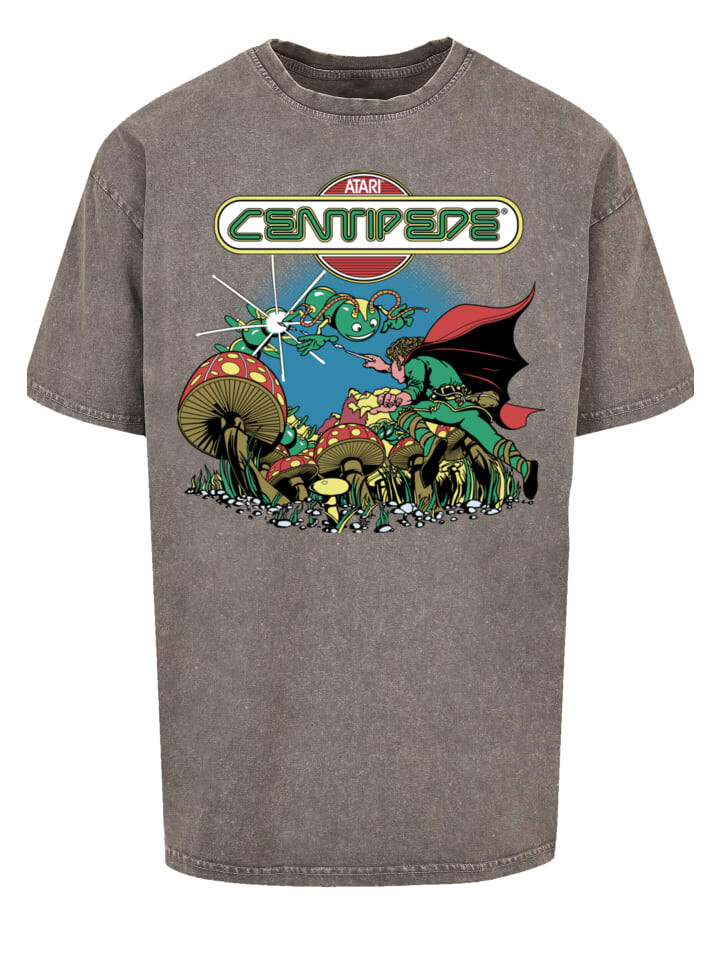 

Футболка F4NT4STIC Oversize T-Shirt Centipede Atari Retro Gaming, серый