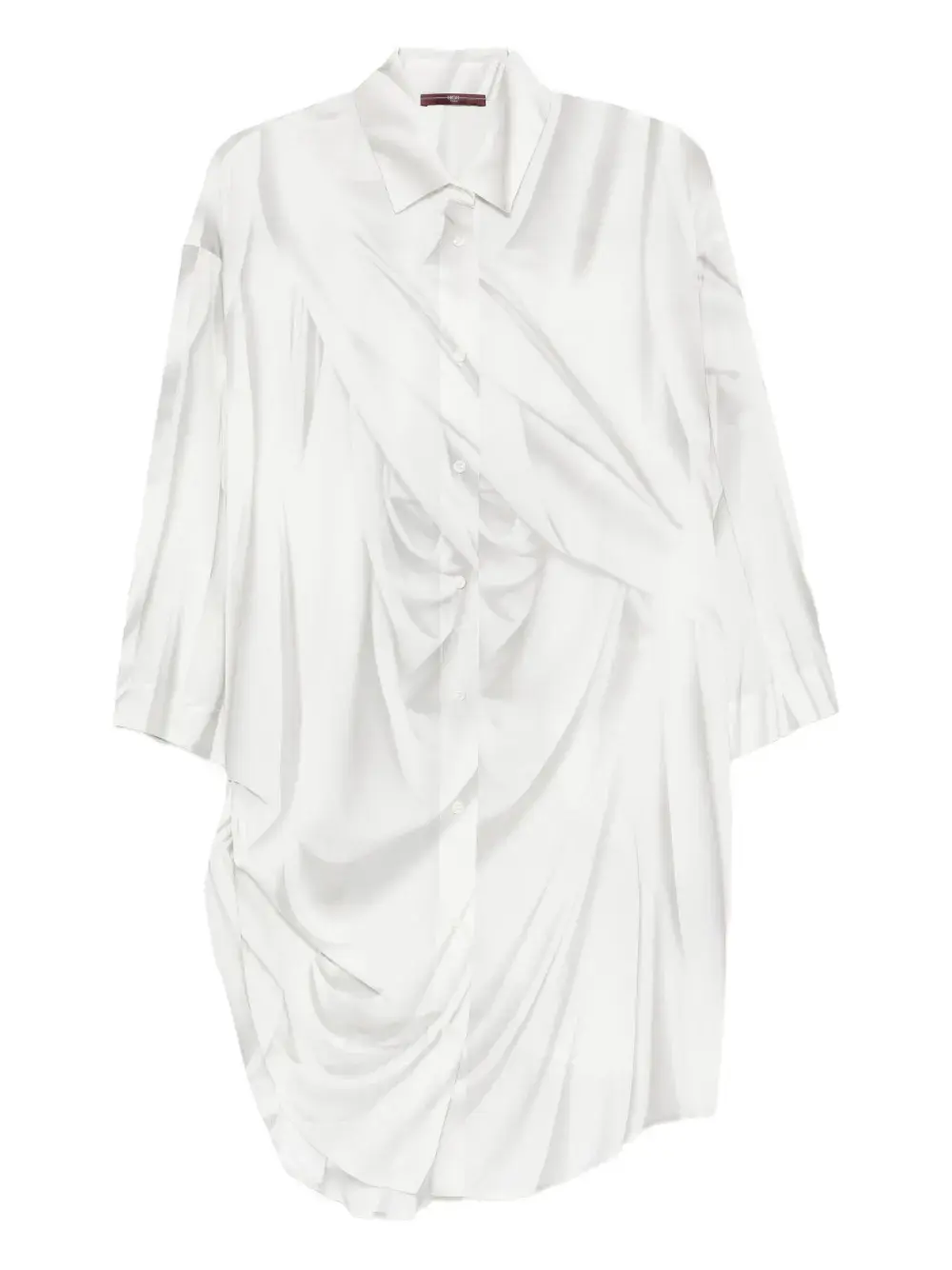 

Драпированная рубашка на пуговицах спереди High, белый