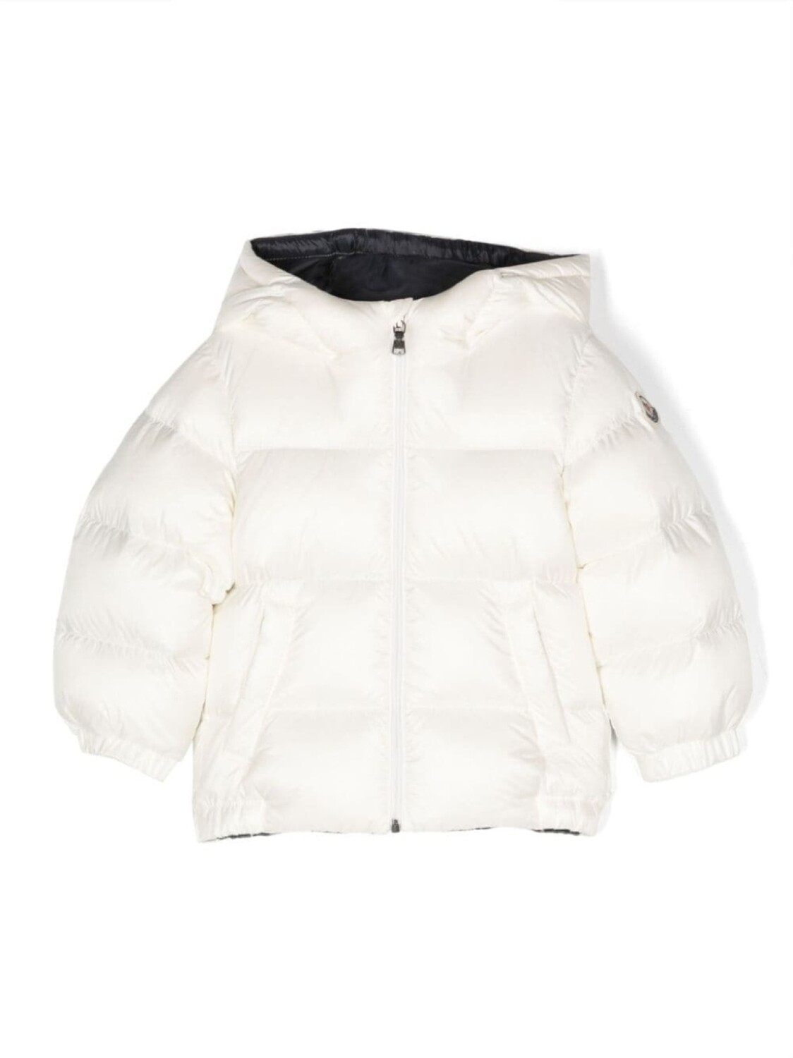 

Moncler Enfant пуховик с логотипом, белый