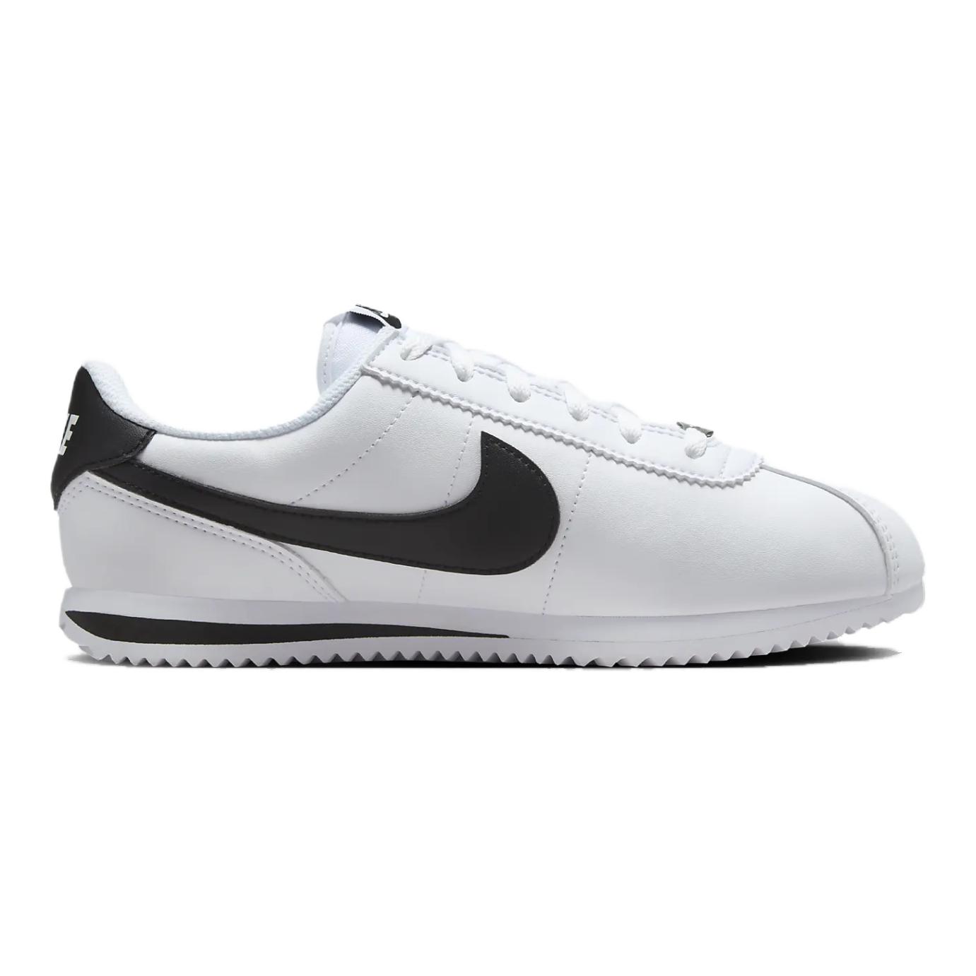 Детские кроссовки для скейтбординга Cortez с противоскользящей подошвой и износостойкими подошвами Nike, белый/черный — фото 2